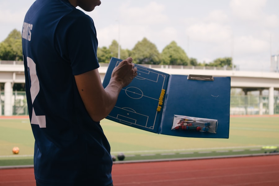 Coach mentoring athlete